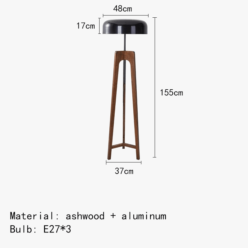 Classic Wooden Floor Lamp Norenza