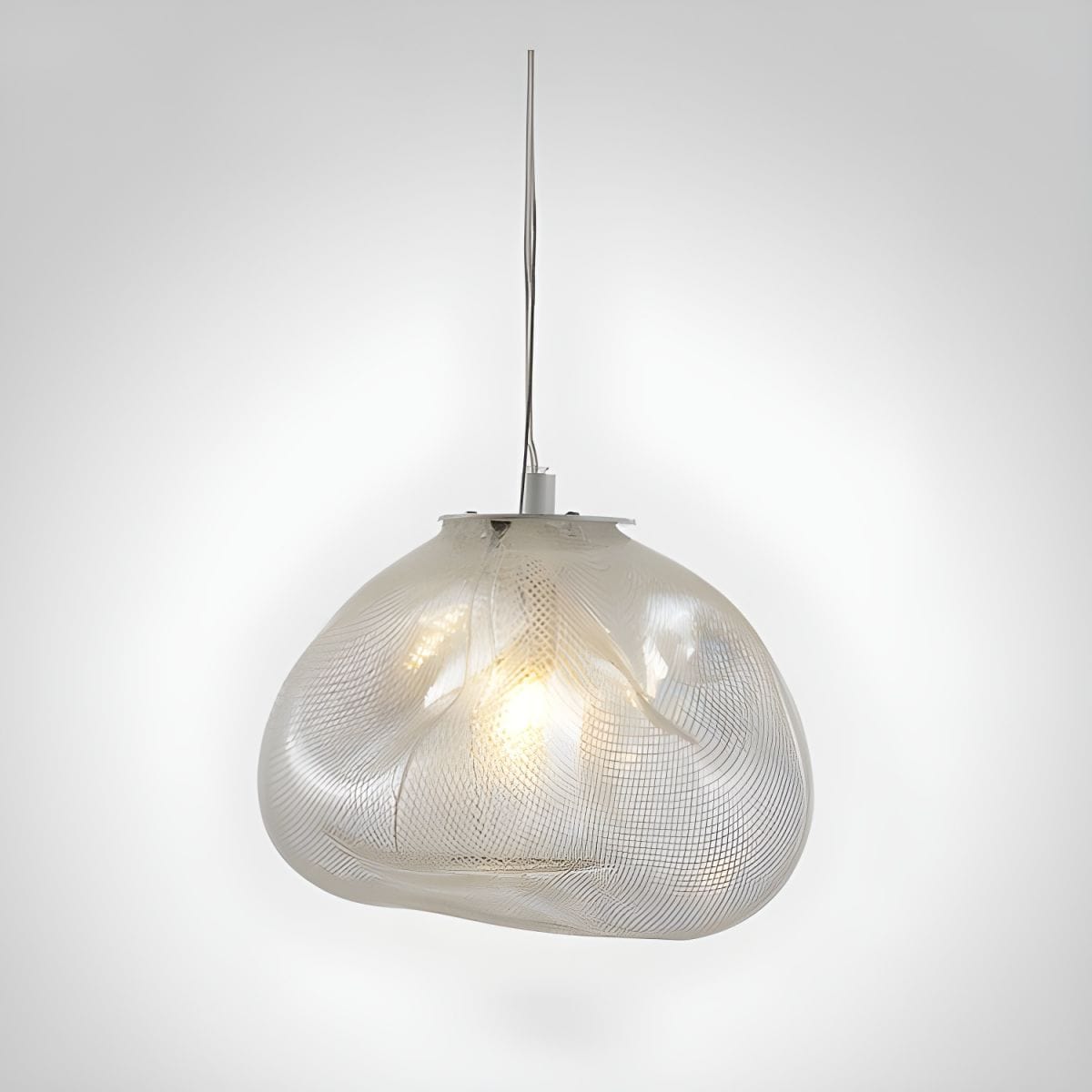 Cloud Design Glass Nordic Pendant Light Clear / 8" (20 cm) Norenza