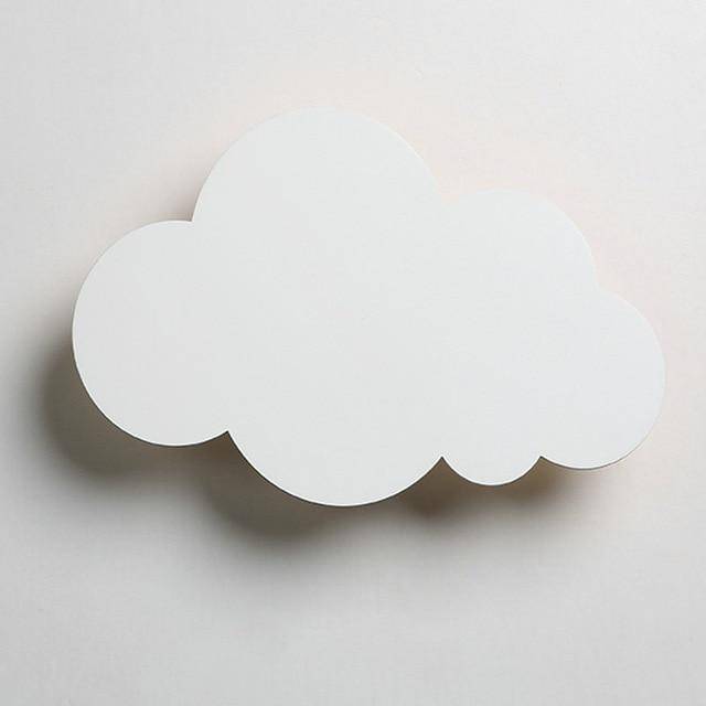 Colorful Cloud LED Wall Light for Kids White Norenza