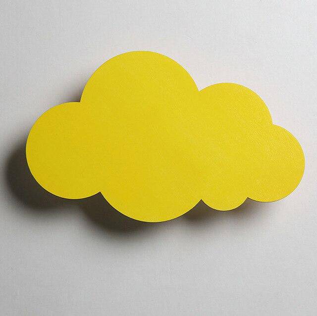 Colorful Cloud LED Wall Light for Kids Yellow Norenza