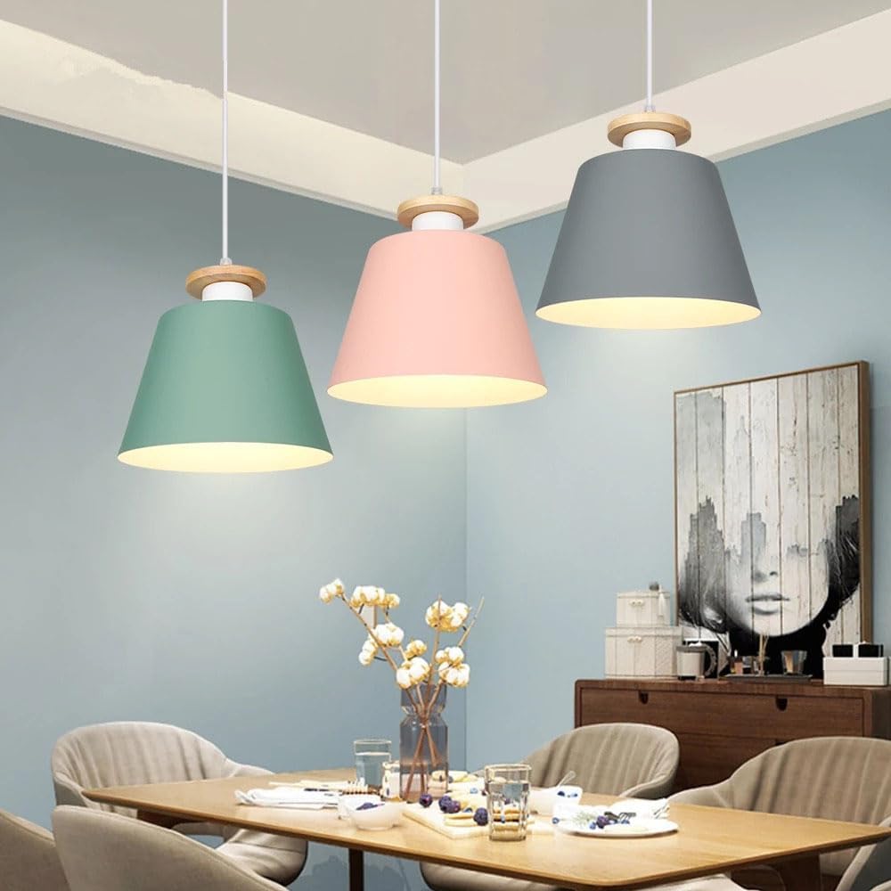 Colorful Conical LED Pendant Light for Restaurants Norenza