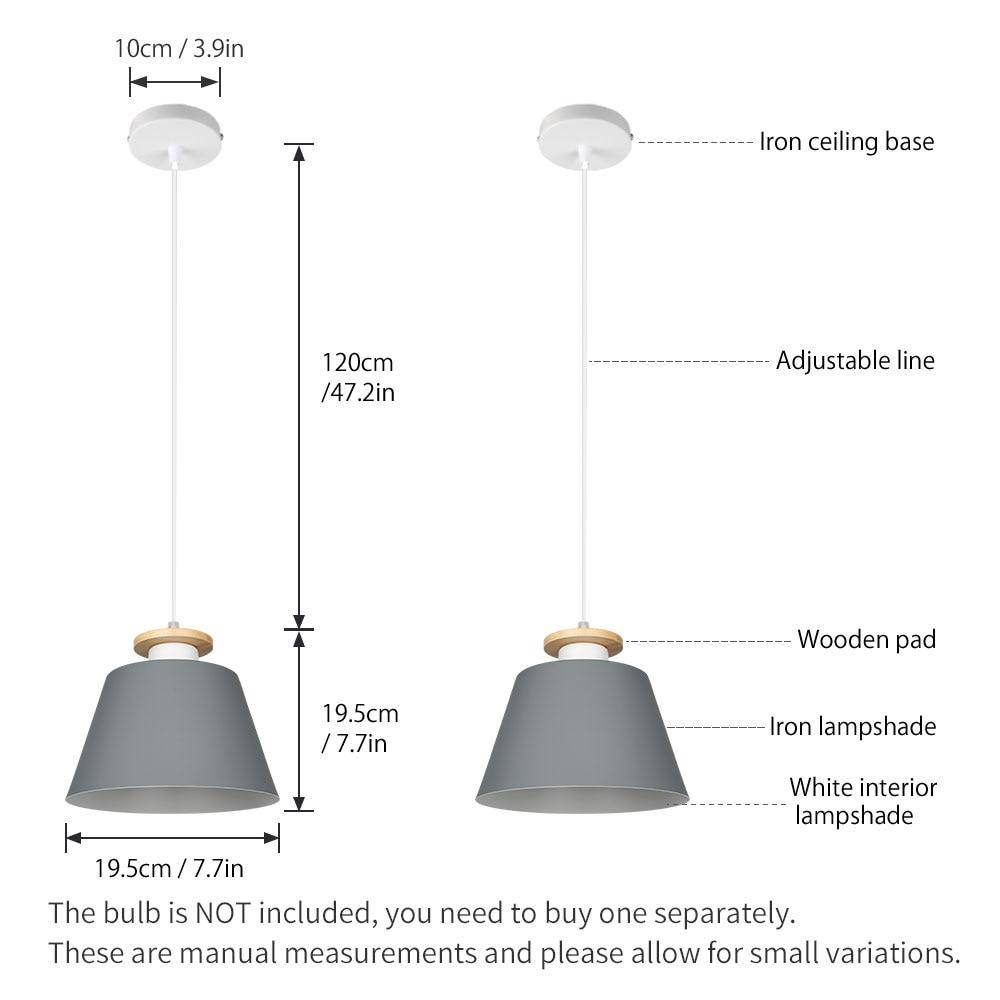 Colorful Conical LED Pendant Light for Restaurants Norenza