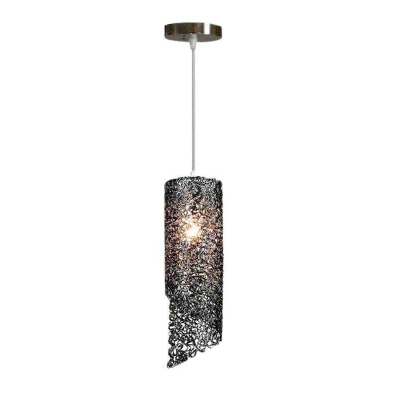 Colorful Cylindrical LED Pendant Light for Home Black Norenza