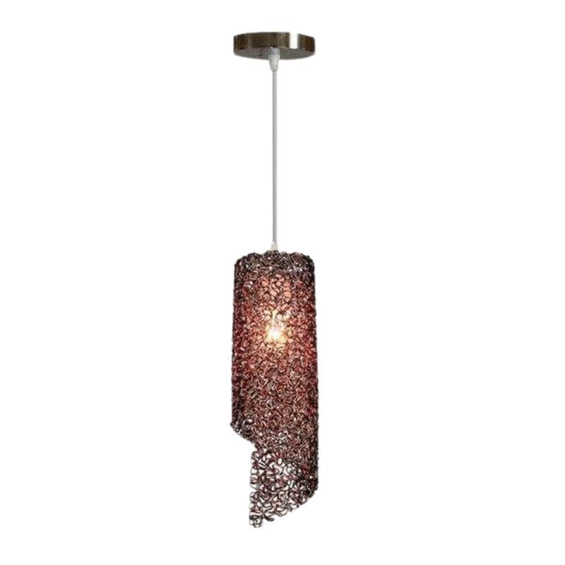 Colorful Cylindrical LED Pendant Light for Home Brown Norenza