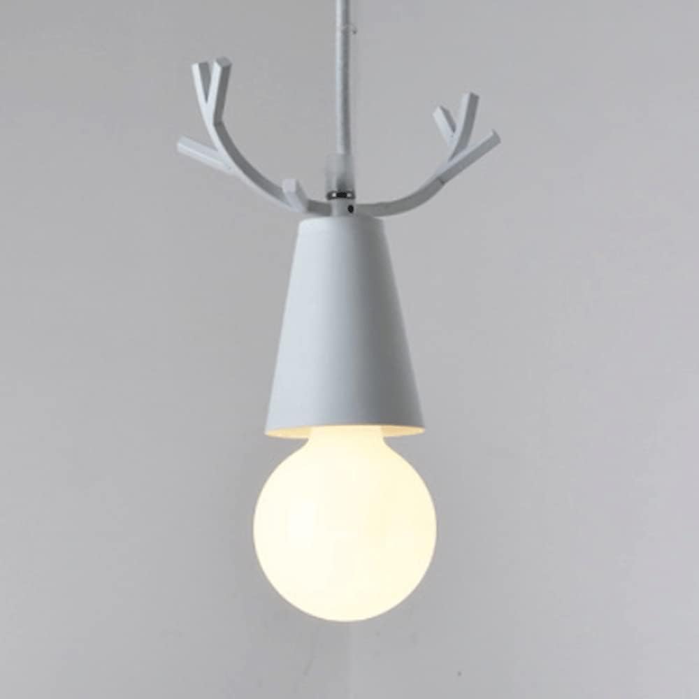 Colorful Deer Antler Cone LED Pendant Light White Norenza