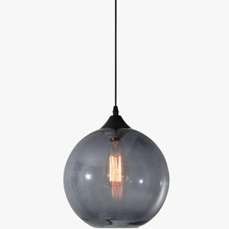 Colorful Glass Ball Pendant Light Gray Norenza