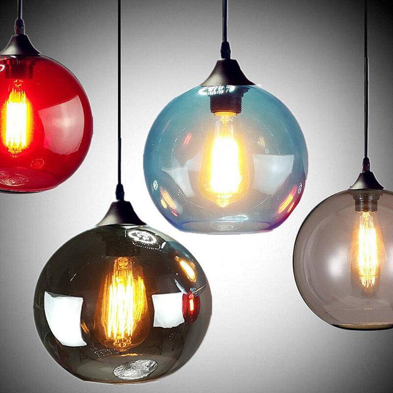 Colorful Glass Ball Pendant Light Norenza