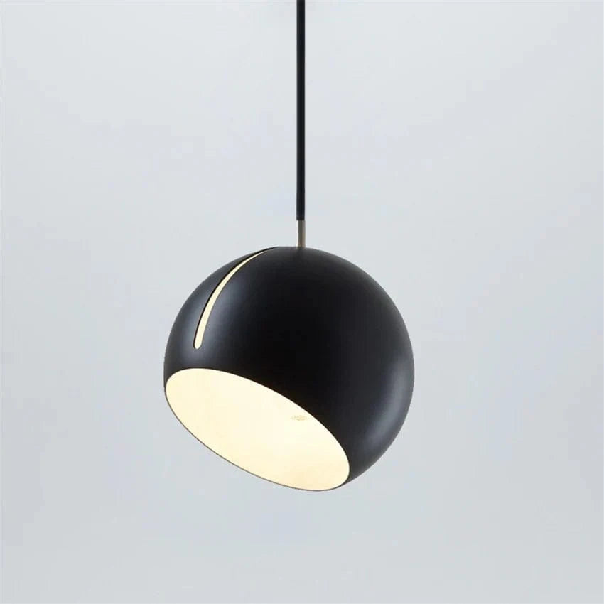 Colorful LED Balloon Pendant Light Fixture Black Norenza