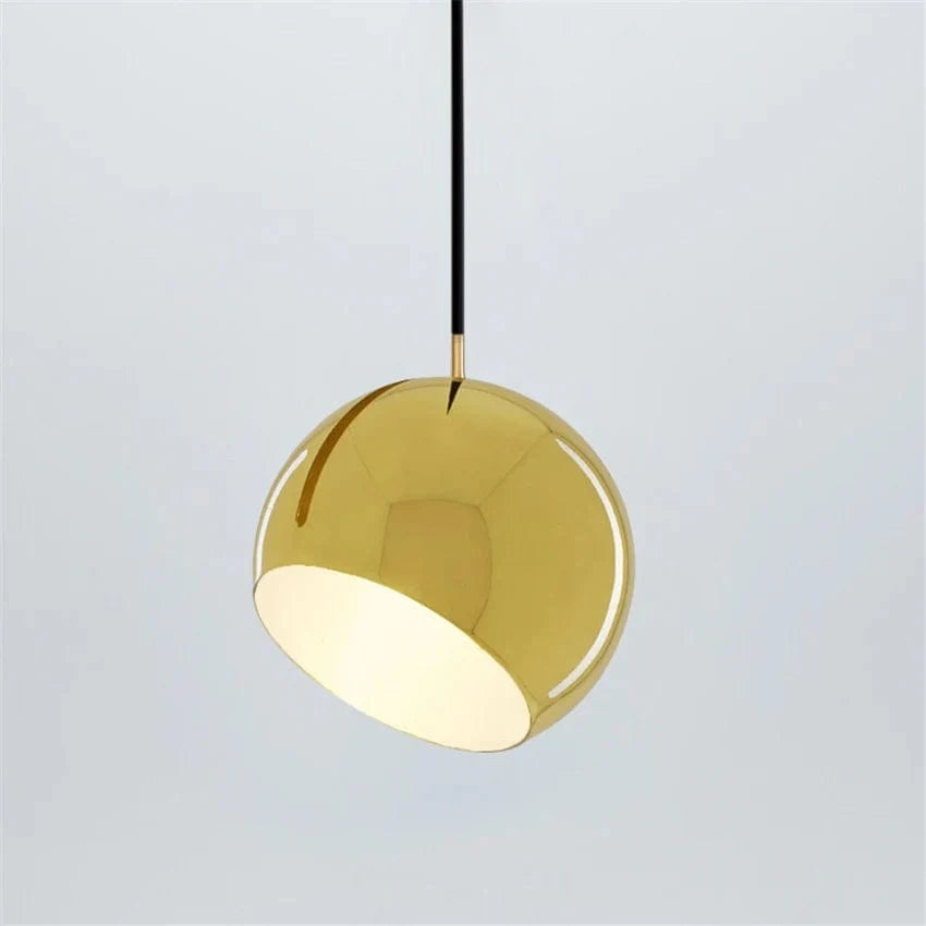 Colorful LED Balloon Pendant Light Fixture Gold Norenza