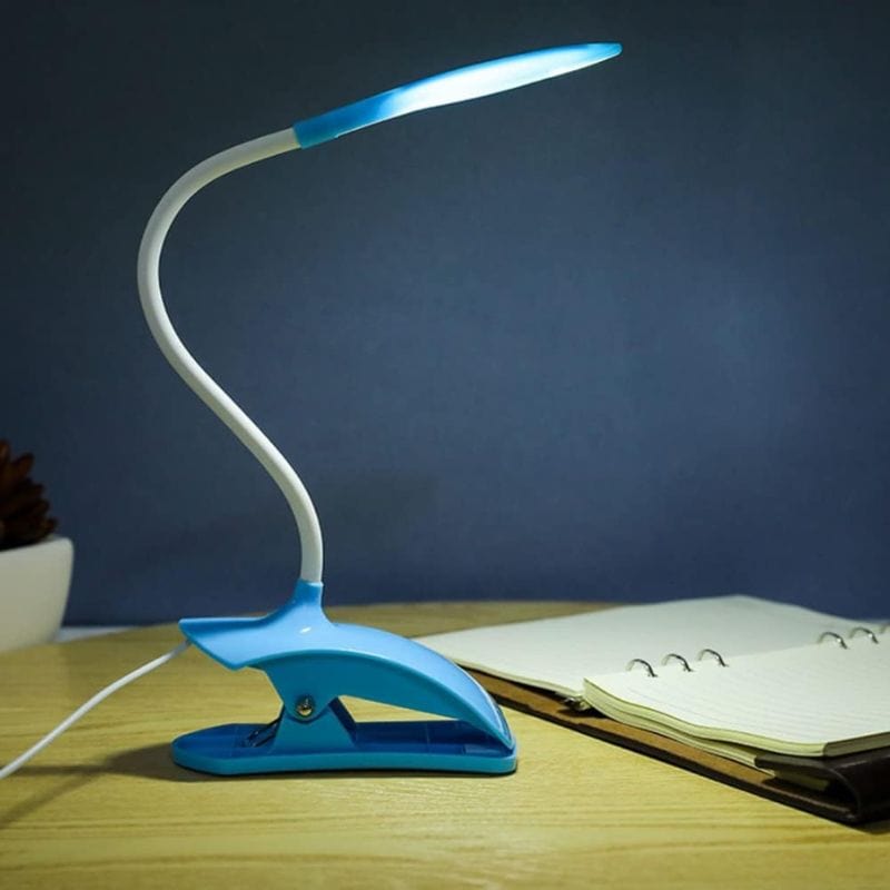 Colorful LED Clip-On Desk Lamp with USB Norenza