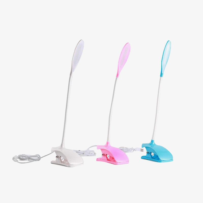 Colorful LED Clip-On Desk Lamp with USB Norenza