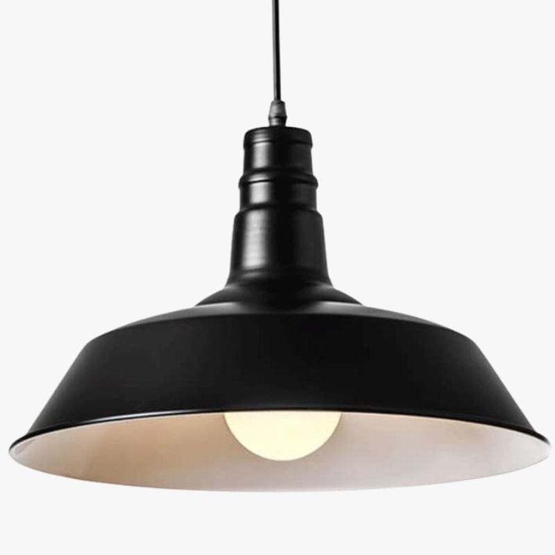 Colorful Macaron Shade LED Suspension Light - Loft Design Black Norenza