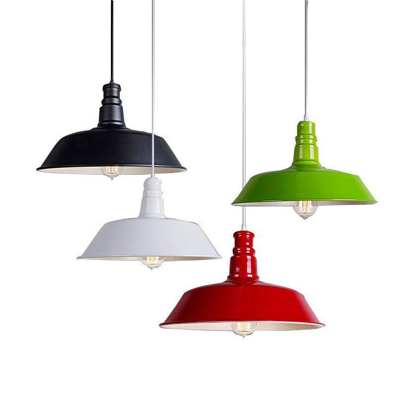 Colorful Macaron Shade LED Suspension Light - Loft Design Norenza