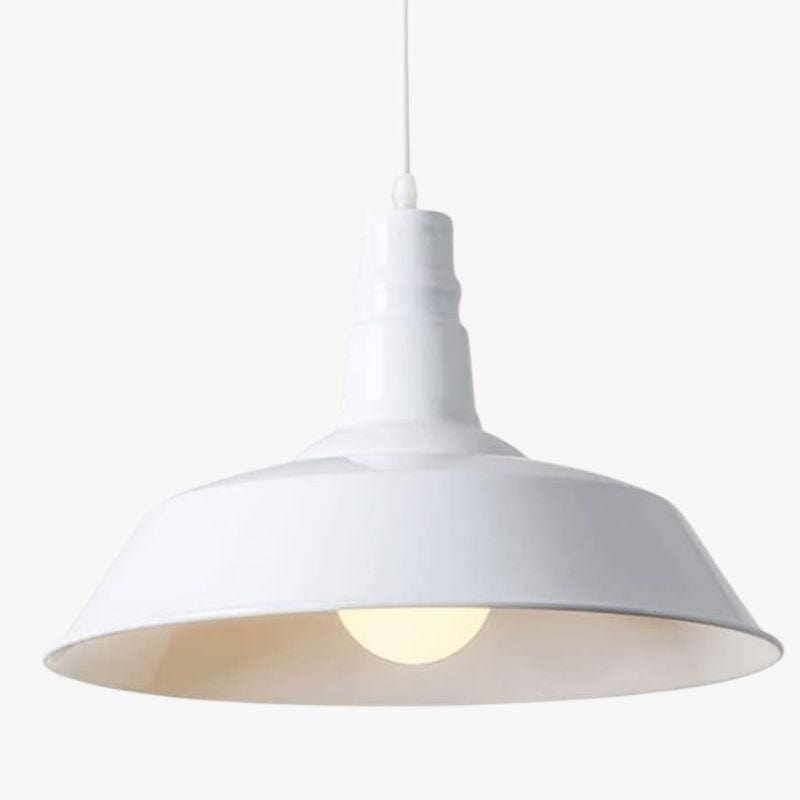 Colorful Macaron Shade LED Suspension Light - Loft Design White Norenza