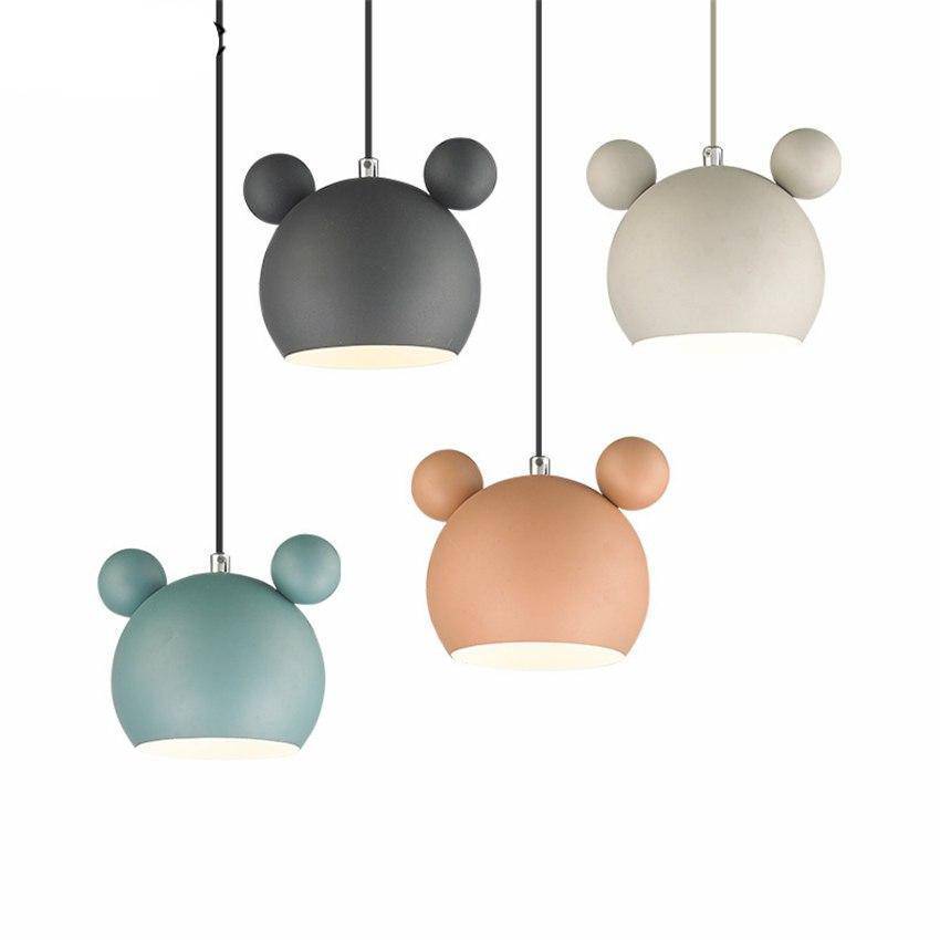 Colorful Mickey Mouse LED Pendant Light Norenza