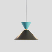 Colorful Nordic Topaz Shade LED Suspension Design Blue Norenza