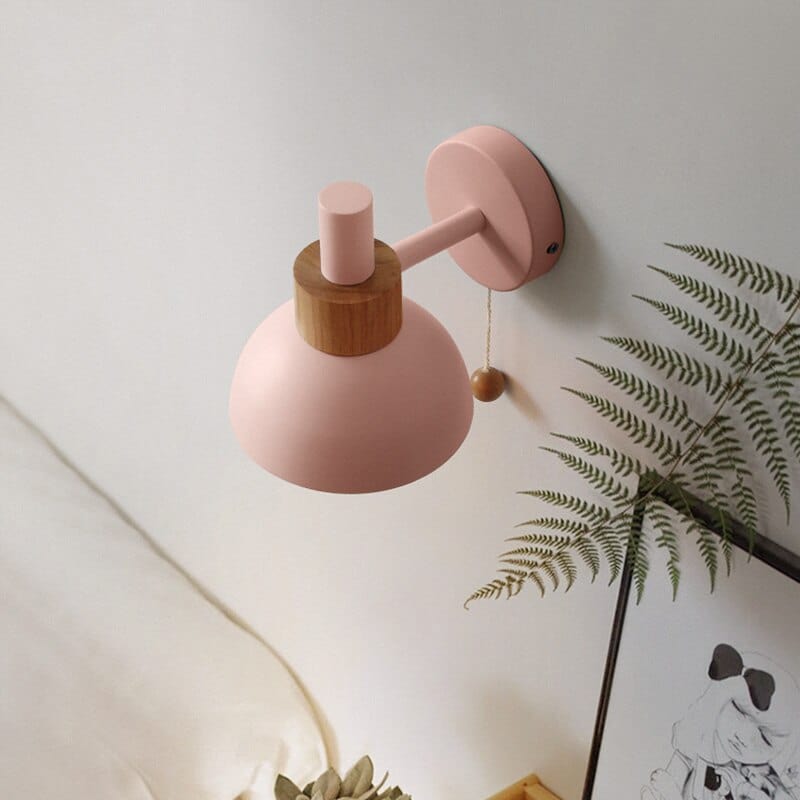 Colorful Scandinavian LED Wall Sconce - Vivale Pink Norenza