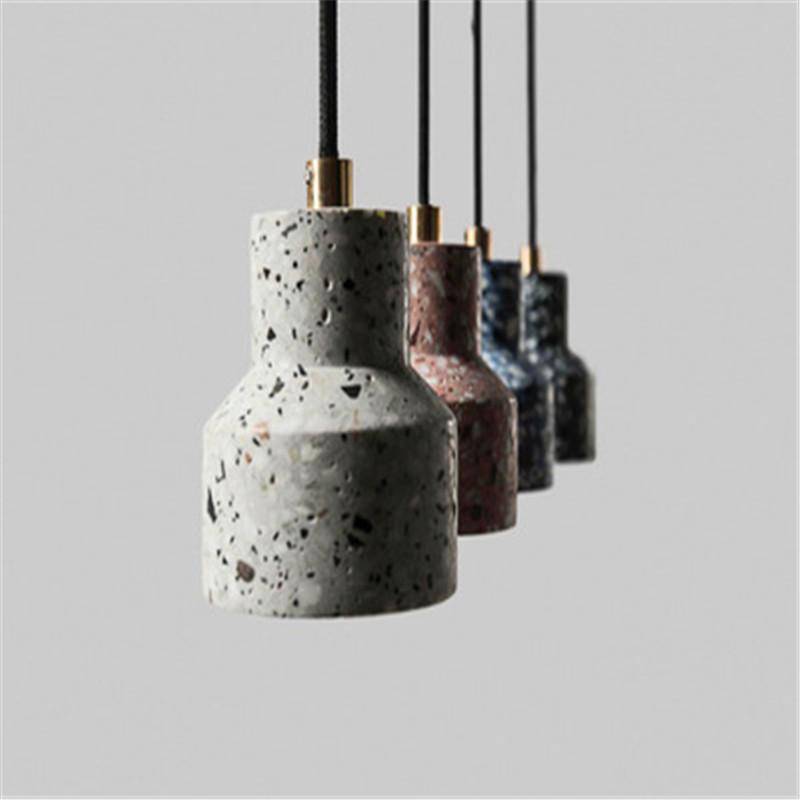 Colorful Terrazzo Stone Style Pendant Light Norenza