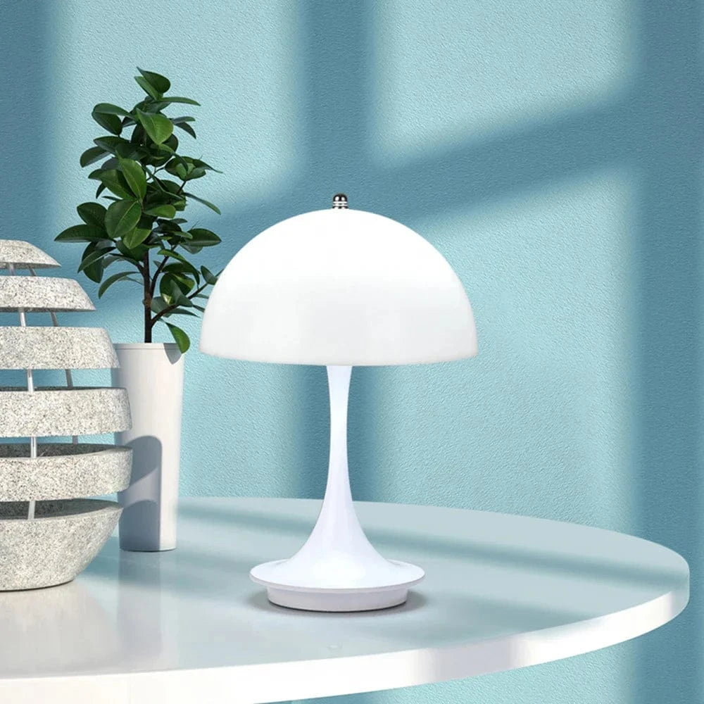 Colorful Transparent Lampshade Table Lamp for Bedroom, LED Rechargeable Night Light, Decorative Desk Lamp for Restaurant Norenza