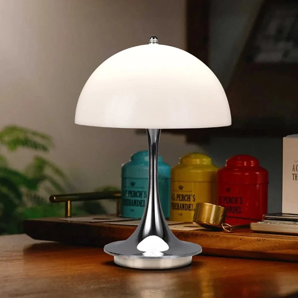 Colorful Transparent Lampshade Table Lamp for Bedroom, LED Rechargeable Night Light, Decorative Desk Lamp for Restaurant Norenza