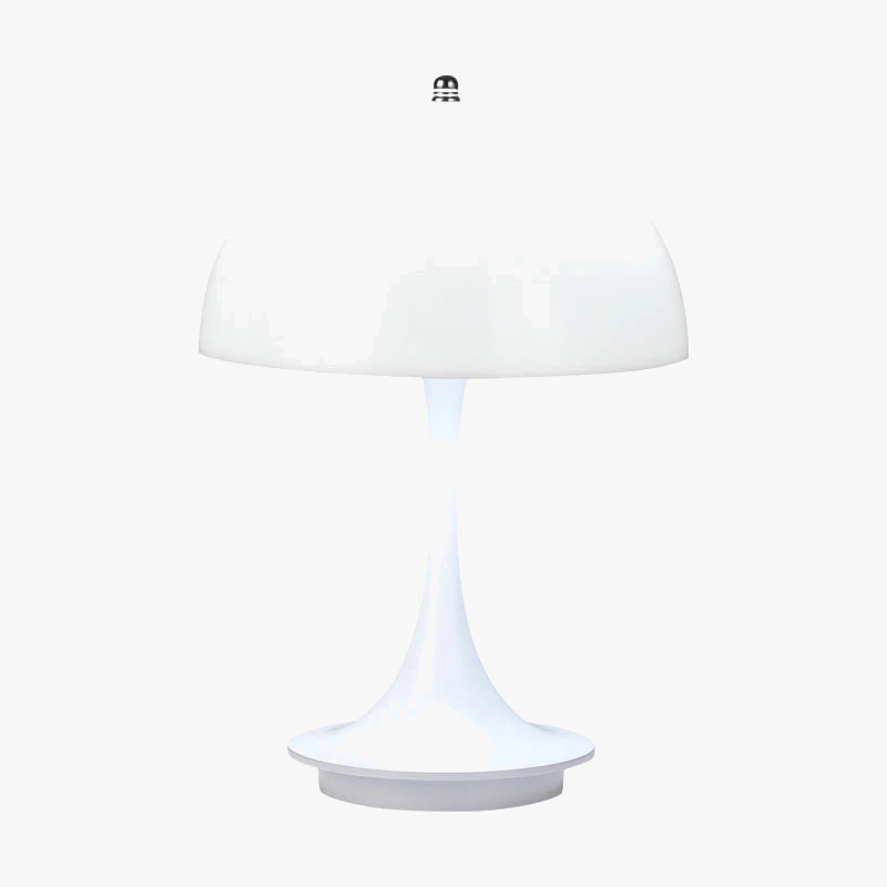 Colorful Transparent Lampshade Table Lamp for Bedroom, LED Rechargeable Night Light, Decorative Desk Lamp for Restaurant White Norenza