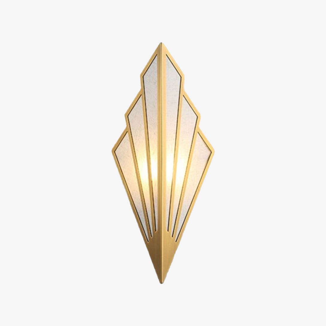 Colorful Triangular Metal LED Wall Sconce Gold Norenza