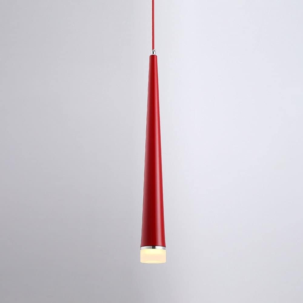Cone-Shaped LED Pendant Light (Multiple Colors) Red Norenza