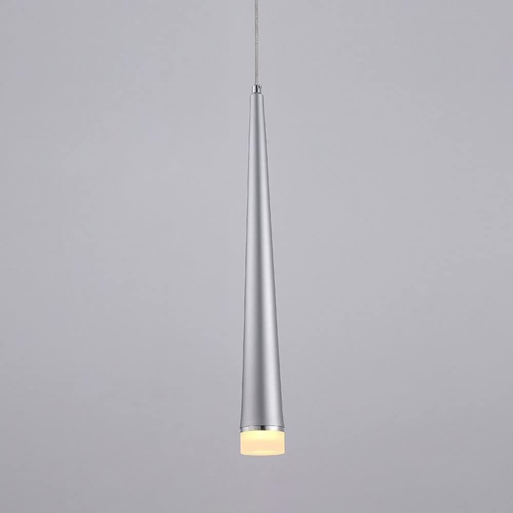 Cone-Shaped LED Pendant Light (Multiple Colors) Silver Norenza