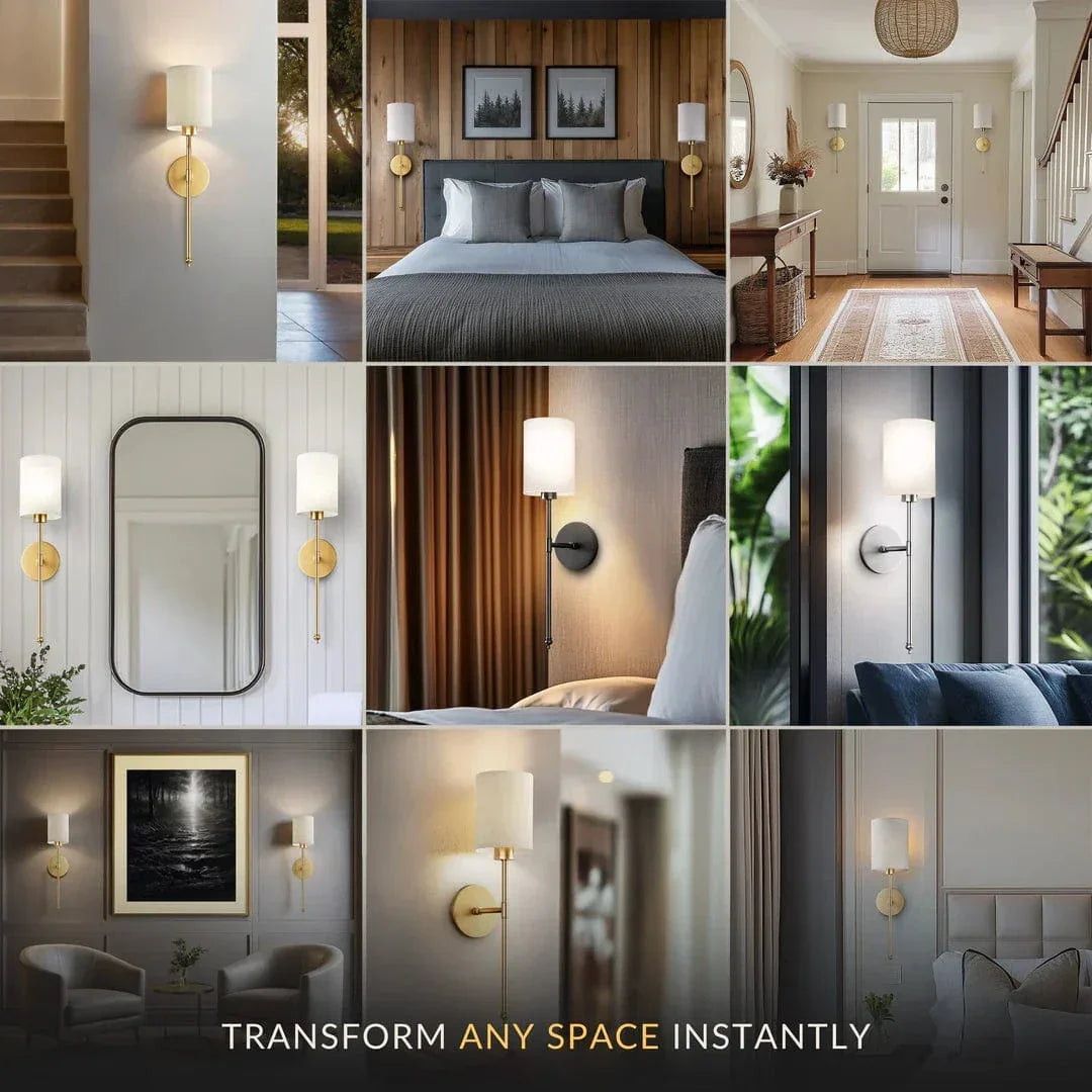 Cordless Cylinder Wall Sconce (SET OF 2) Norenza