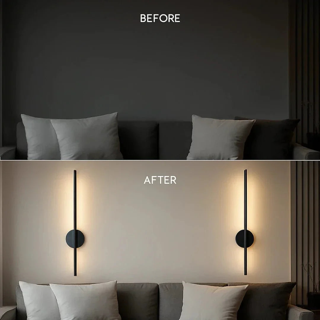 Cordless Modern Wall Lights (SET OF 2) Black Norenza