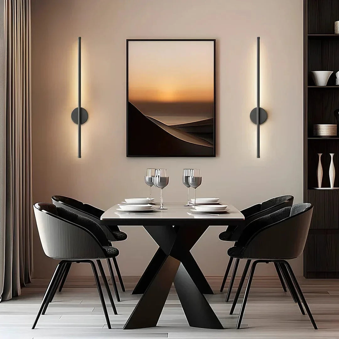 Cordless Modern Wall Lights (SET OF 2) Black Norenza