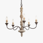 Retro American French Wooden Chandelier for Home & Restaurant