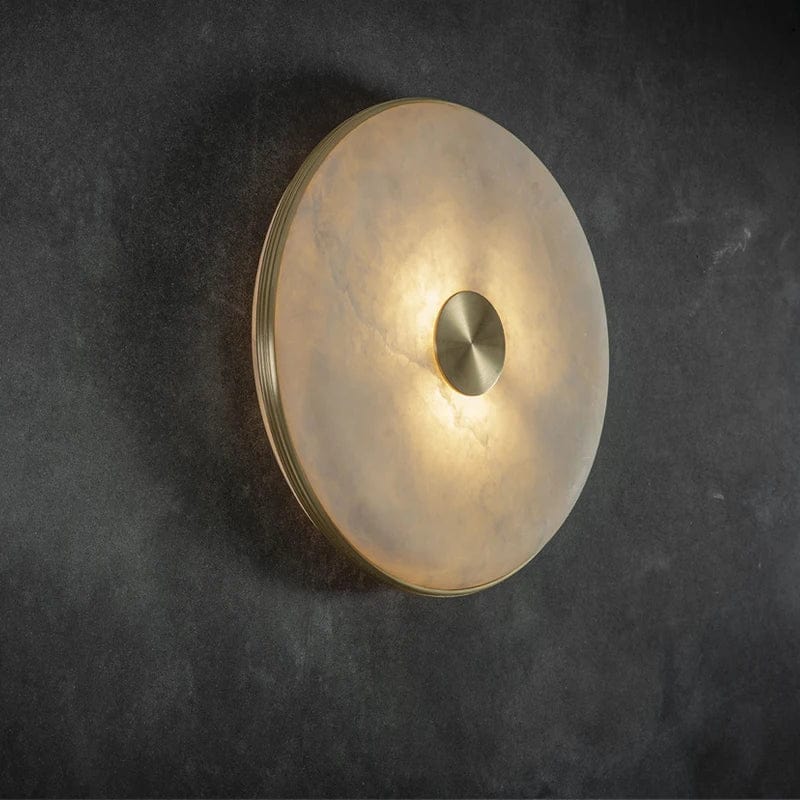 Creative Copper and Natural Marble LED Nightstand Lamp Norenza