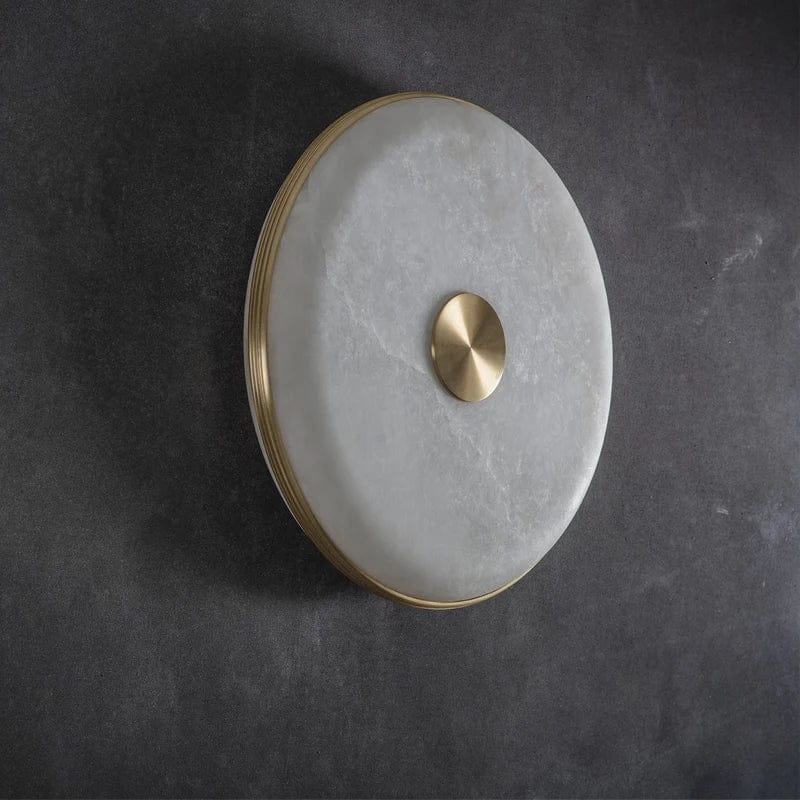 Creative Copper and Natural Marble LED Nightstand Lamp Norenza