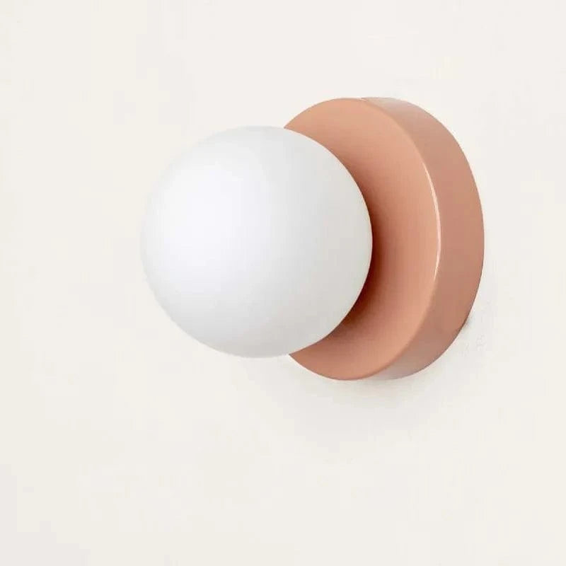 Creative LED Macaron Wall Light 10/12cm Pink Norenza