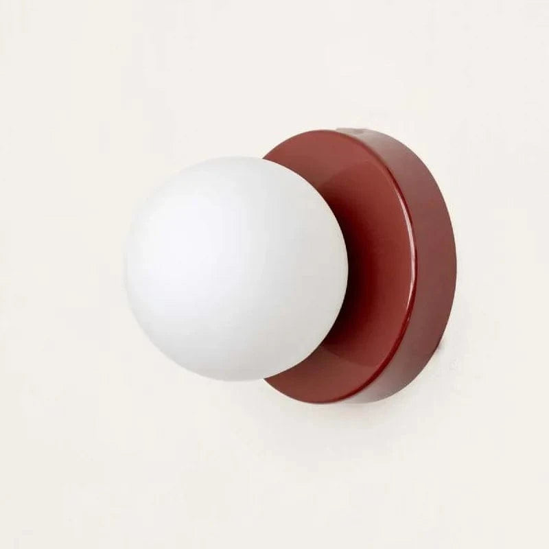Creative LED Macaron Wall Light 10/12cm Red Norenza
