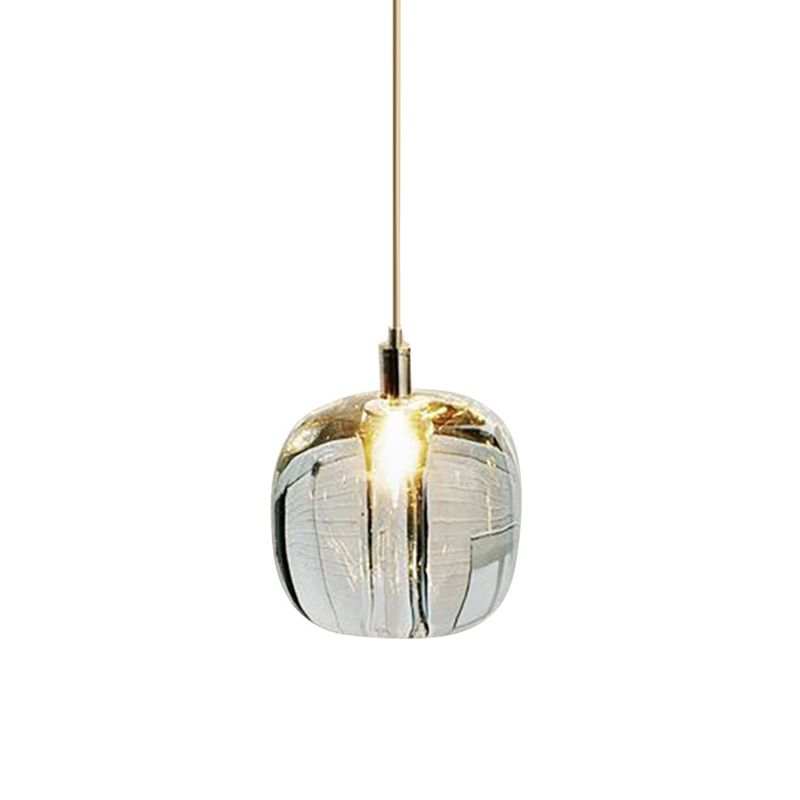 Creative LED Suspension Design with Glass Shade Clear Norenza