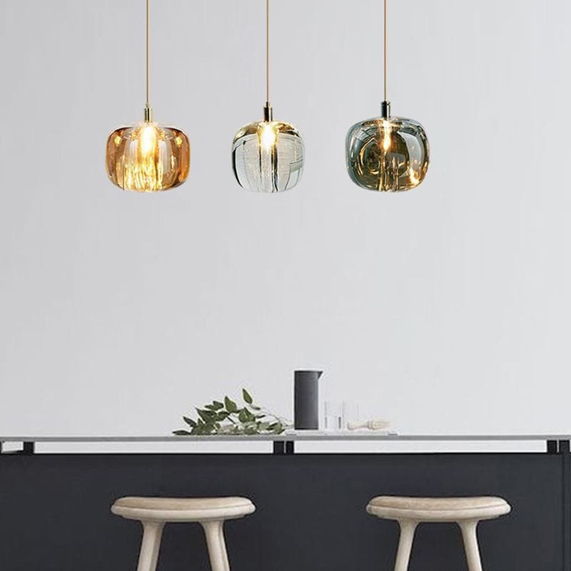 Creative LED Suspension Design with Glass Shade Norenza