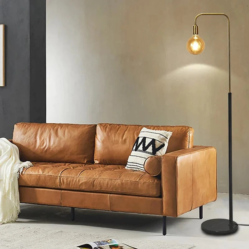Creative Minimalist Brass LED Floor Lamp Norenza