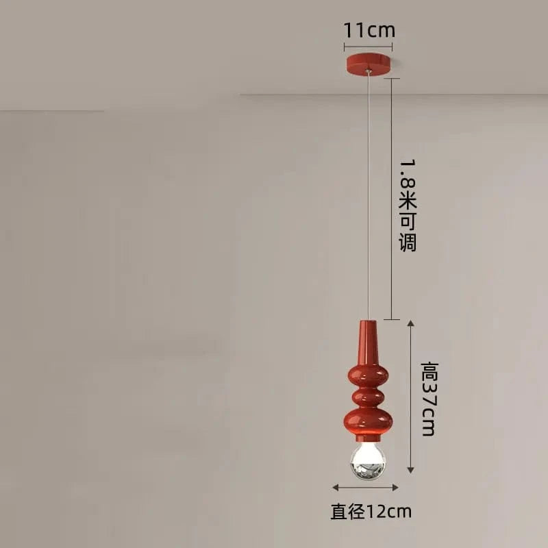 Creative Nordic Design Table Lamp for Modern Interiors Red Norenza