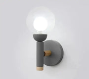 Creative Nordic Glass Bedside Lamp for Living Room & Hotel Gray Norenza