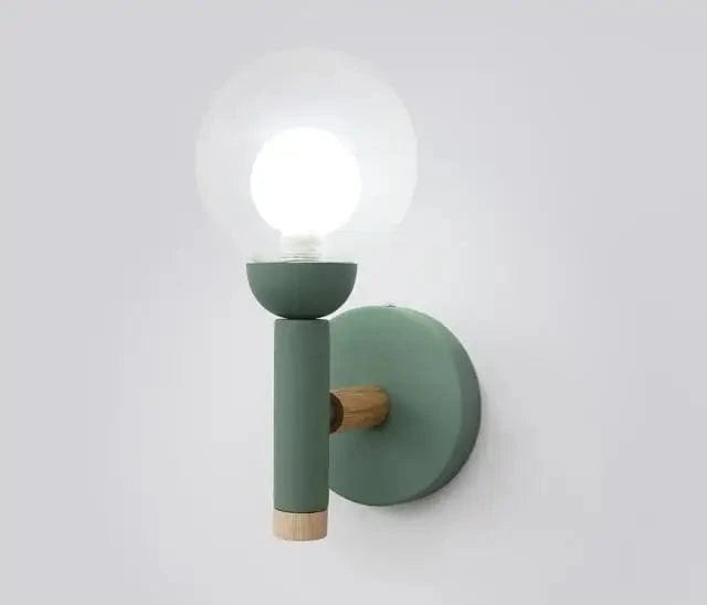 Creative Nordic Glass Bedside Lamp for Living Room & Hotel Green Norenza