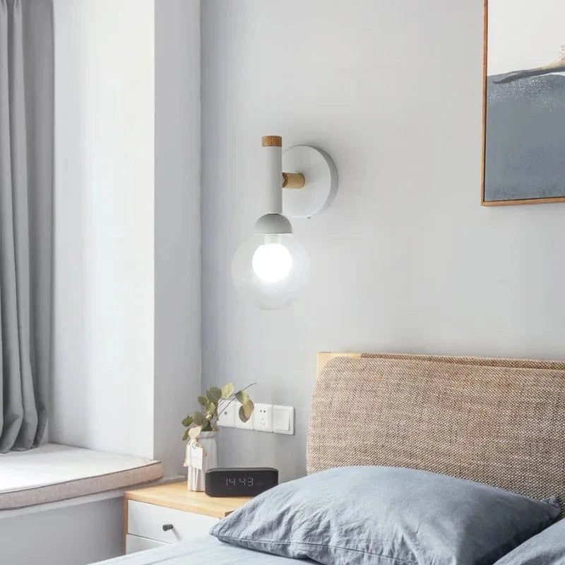 Creative Nordic Glass Bedside Lamp for Living Room & Hotel Norenza