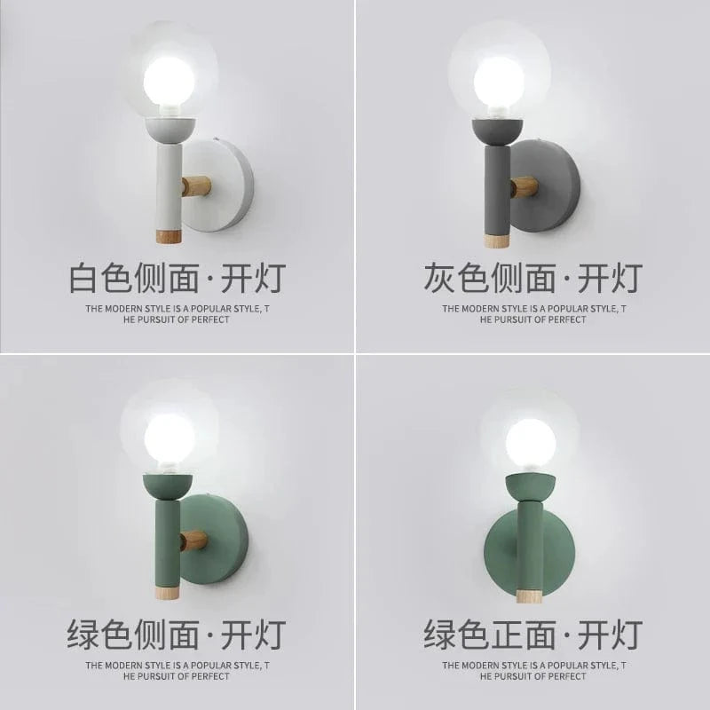 Creative Nordic Glass Bedside Lamp for Living Room & Hotel Norenza