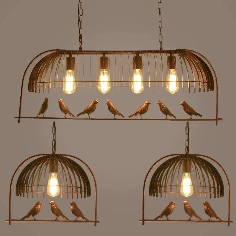 Creative Retro Industrial Bird Iron Pendant Light for Loft, Restaurant, Bar Norenza