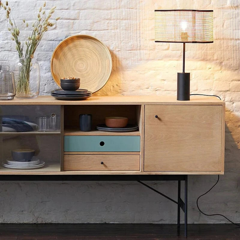 Creative Woven Rattan Floor Lamp for Rustic Interior Norenza