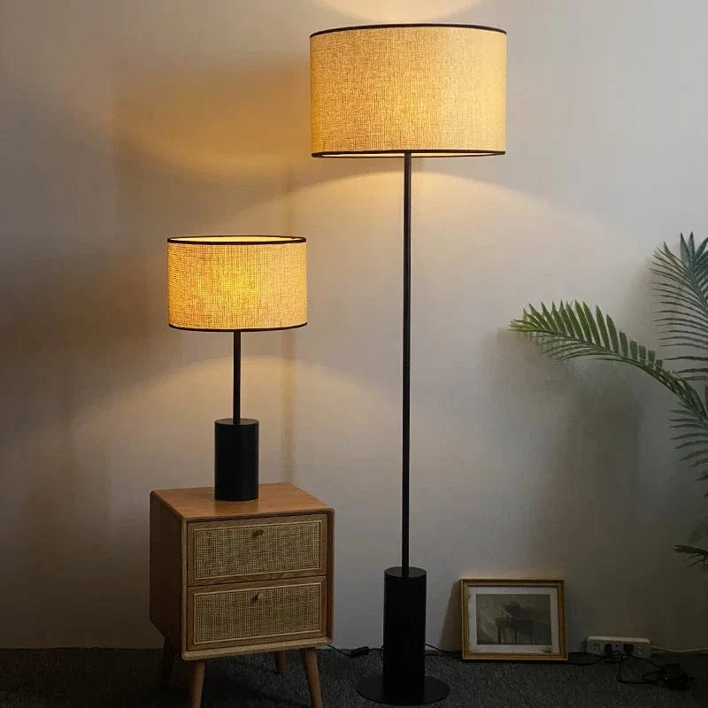 Creative Woven Rattan Floor Lamp for Rustic Interior Norenza
