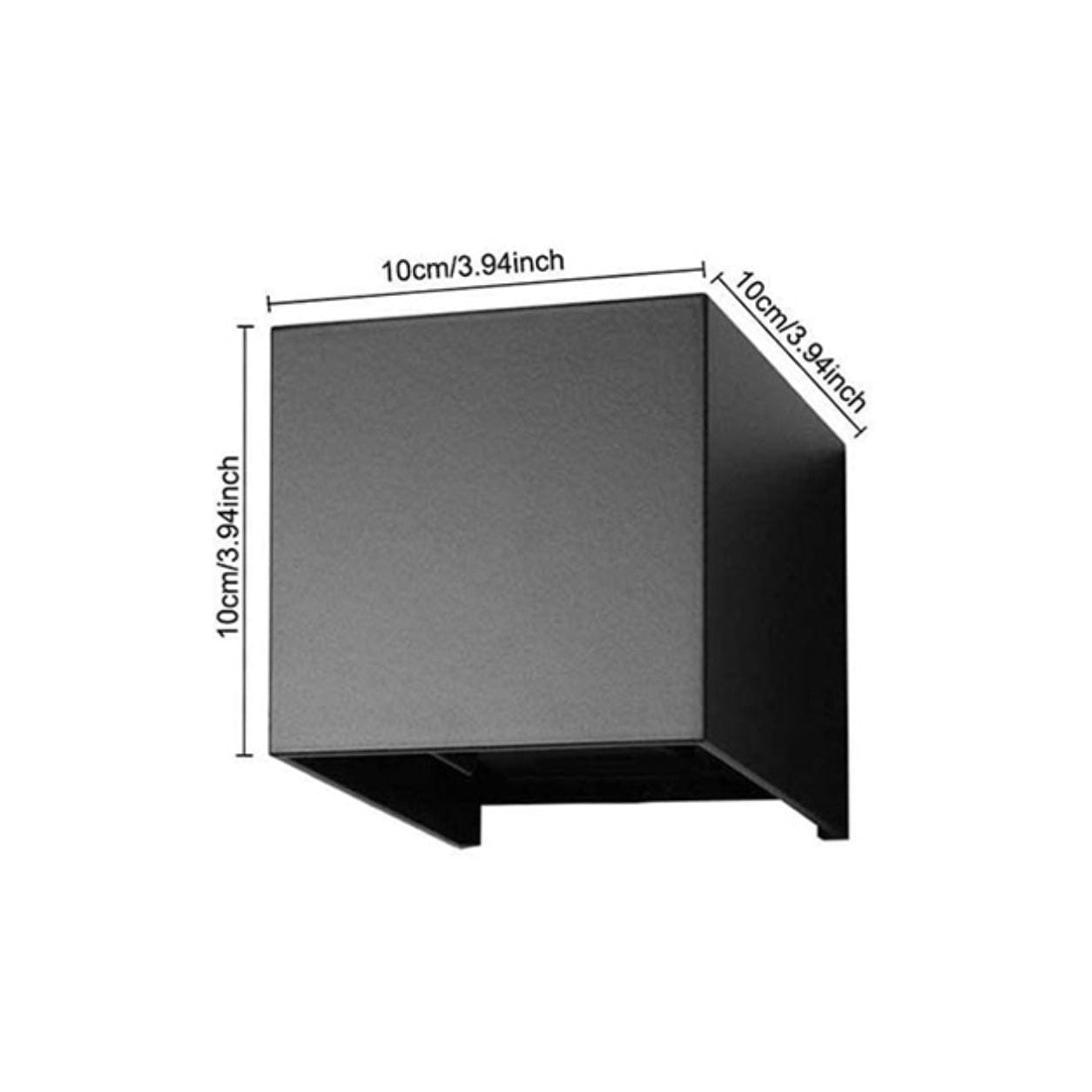 Cube Aluminum Wall Sconce for Hallway Norenza