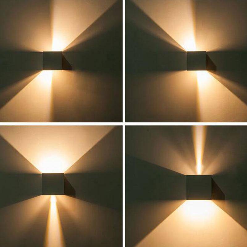 Cube Aluminum Wall Sconce for Hallway Norenza