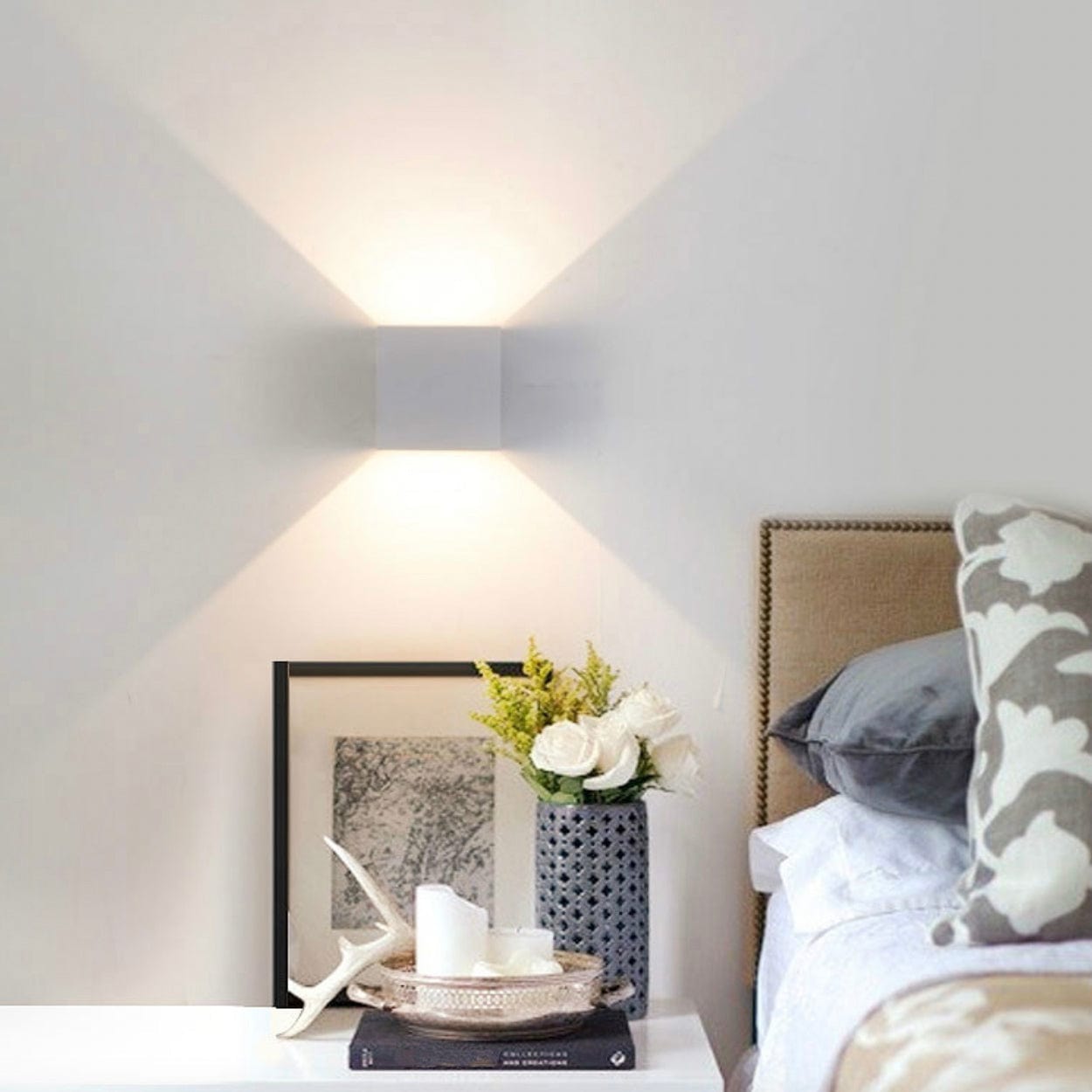 Cube Aluminum Wall Sconce for Hallway Norenza